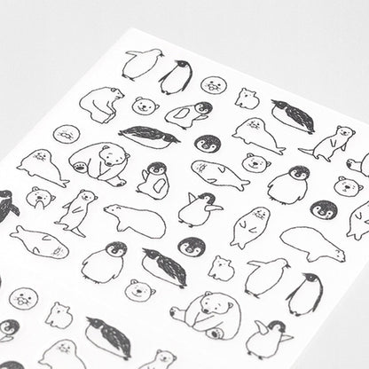 Midori Journal Sticker - Talking Sea Animal - Sticker Sheets