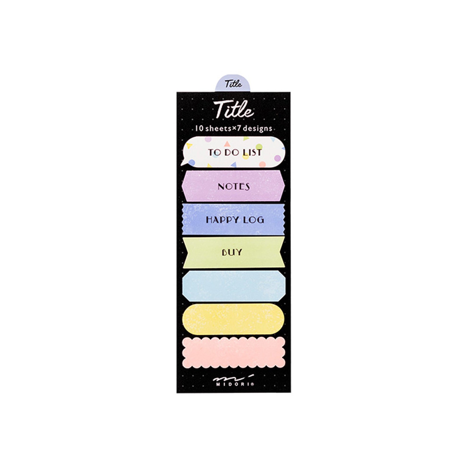 Midori Journal Sticky Notes - Colorful Title - Sticky Notes