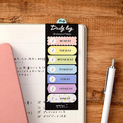 Midori Journal Sticky Notes - Daily Log - Sticky Notes