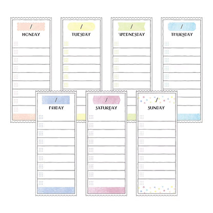 Midori Journal Sticky Notes - Weekly Log - Sticky Notes