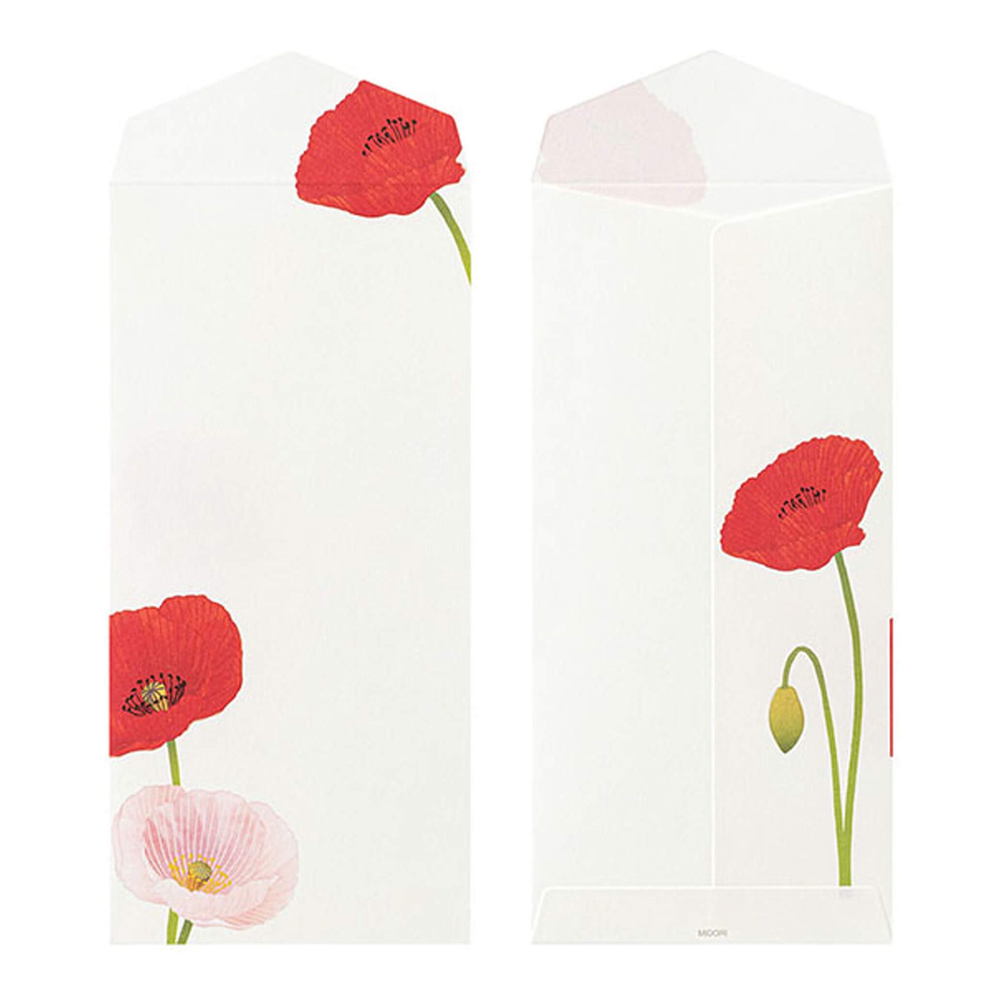 Midori Kami Series Envelope - Poppy | 4 Designs - Envelopes