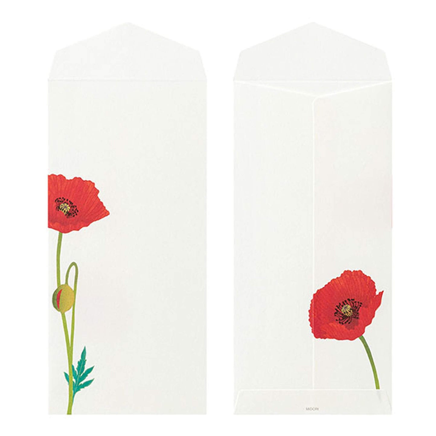 Midori Kami Series Envelope - Poppy | 4 Designs - Envelopes