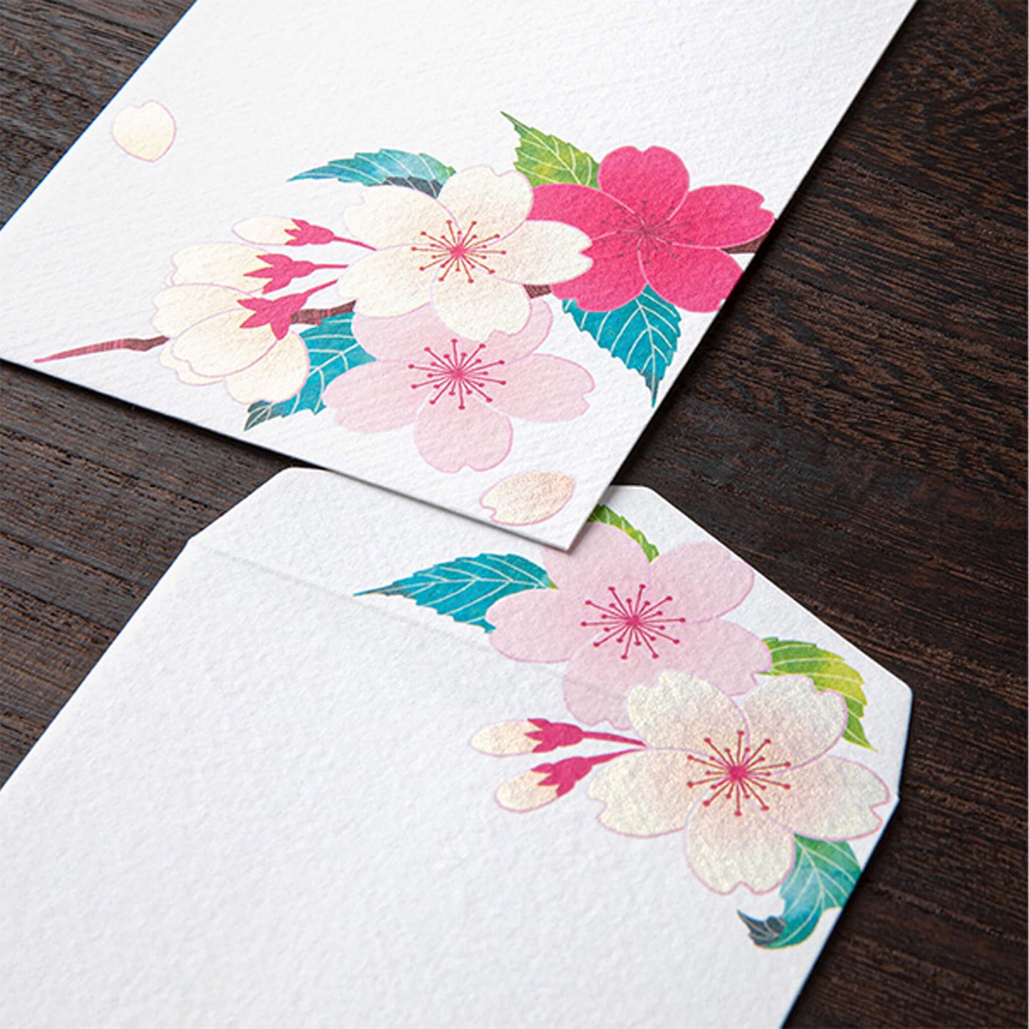 Midori Kami Series Envelope - Sakura | Silkscreen Print - Envelopes