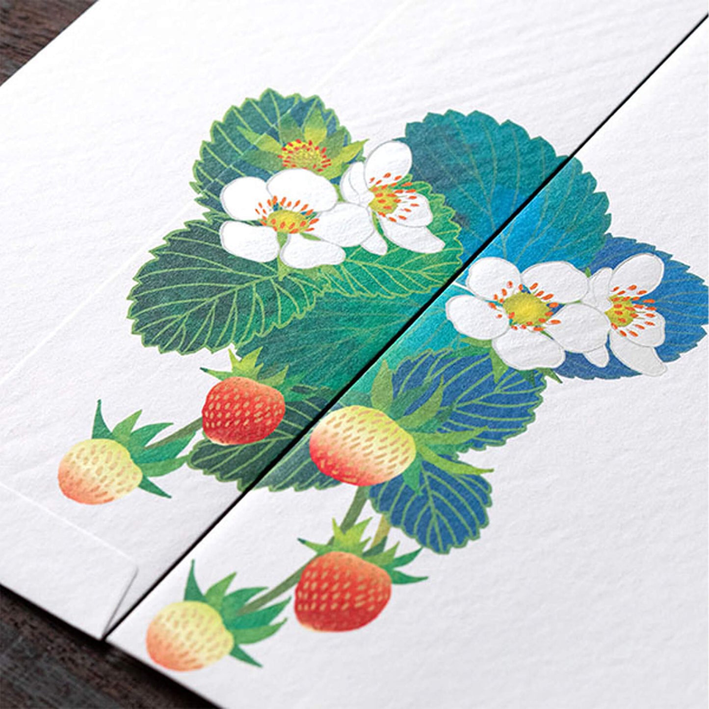 Midori Kami Series Envelope - Strawberry S2 | Foil Stamping - Envelopes