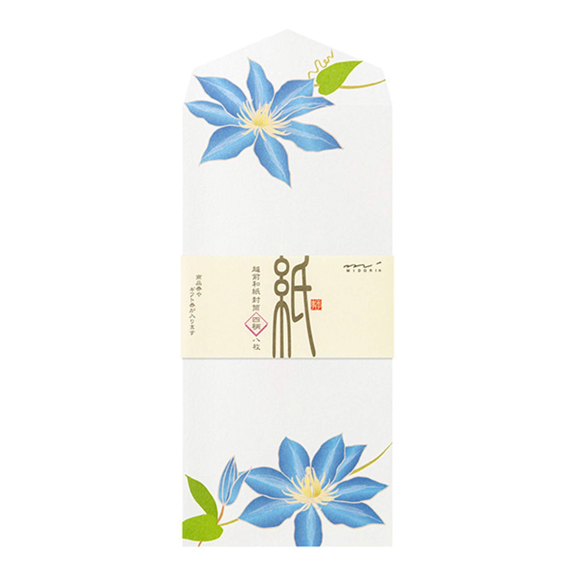 Midori Kami Series Envelope - Summer Flowers S5 | 4 Designs - Envelopes