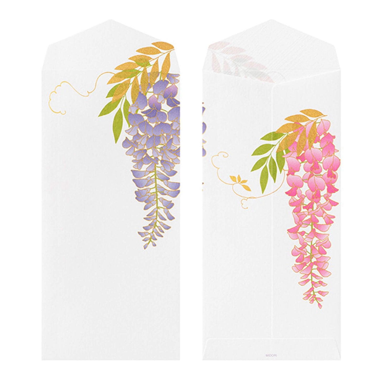 Midori Kami Series Envelope - Wisteria S2 | Silkscreen Print - Envelopes