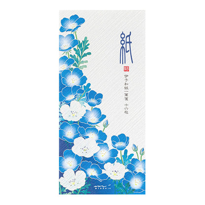 Midori Kami Series Ippitsusen - Nemophila | Silkscreen Print - Ippitsusen
