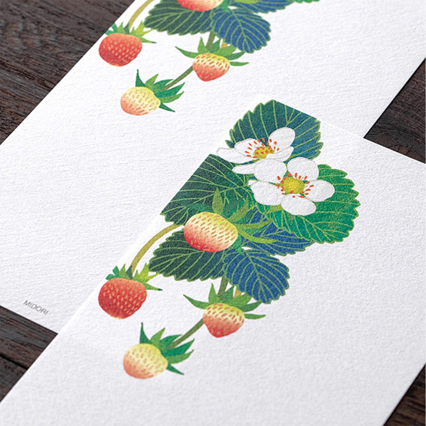 Midori Kami Series Ippitsusen - Strawberry S2 | Foil Stamping - Ippitsusen