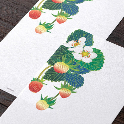 Midori Kami Series Ippitsusen - Strawberry S2 | Foil Stamping - Ippitsusen