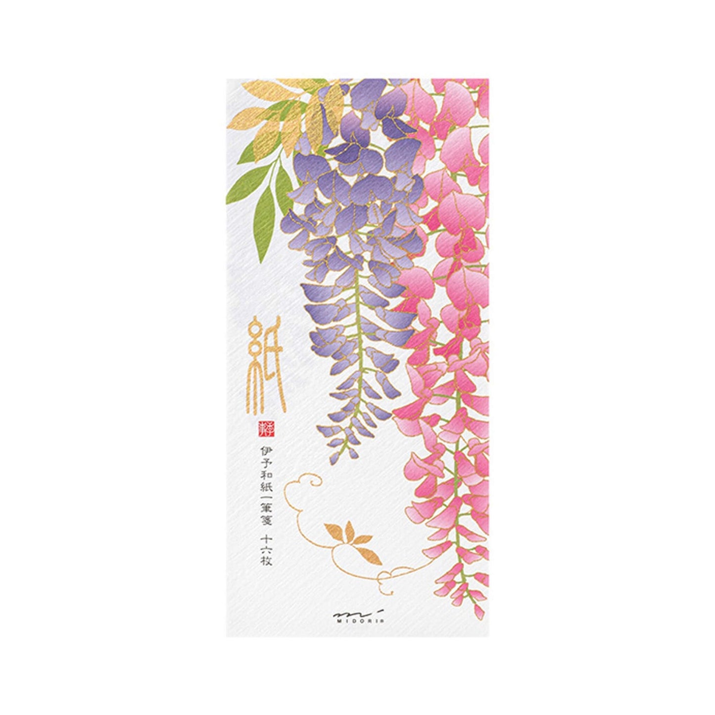 Midori Kami Series Ippitsusen - Wisteria S2 | Silkscreen Print - Ippitsusen