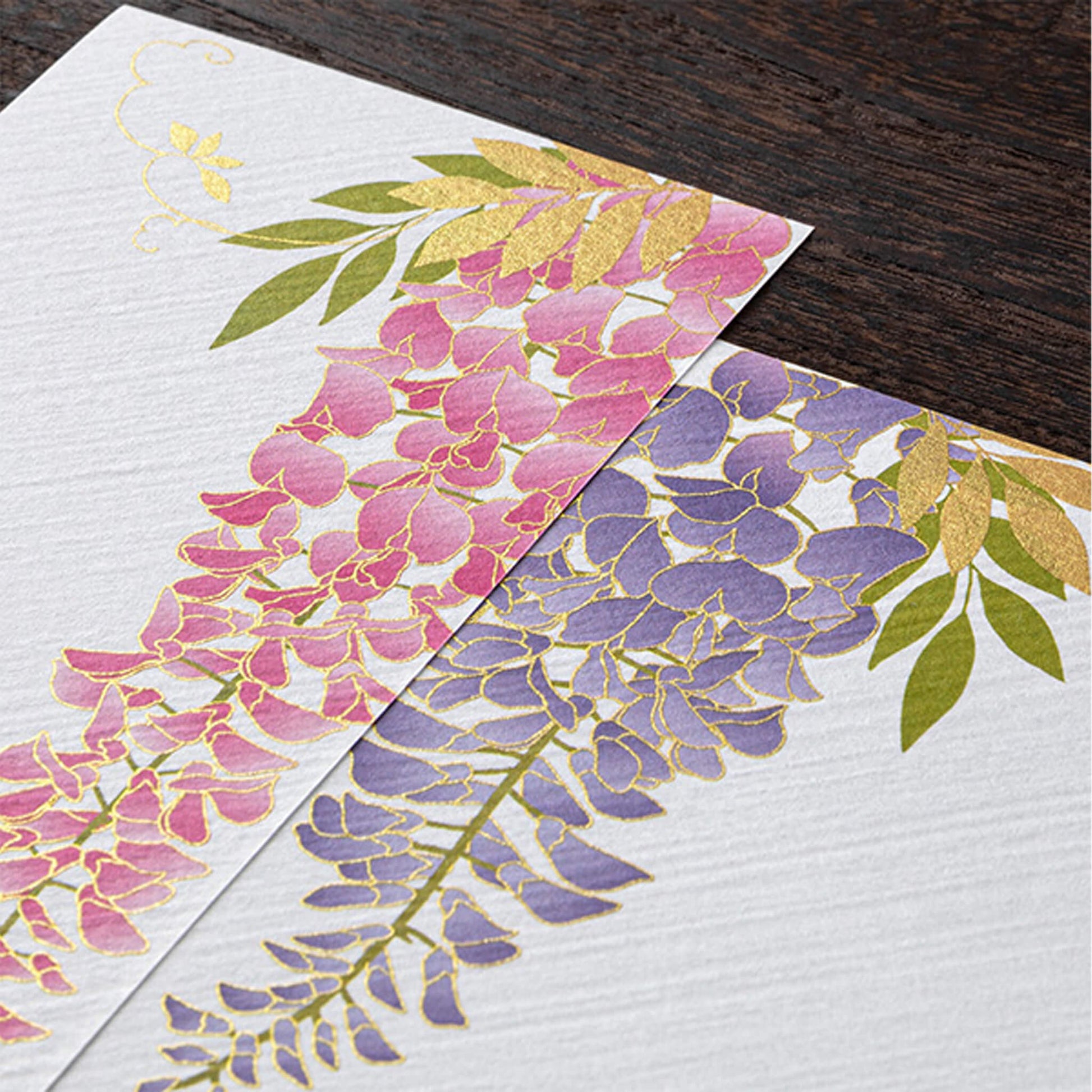 Midori Kami Series Ippitsusen - Wisteria S2 | Silkscreen Print - Ippitsusen