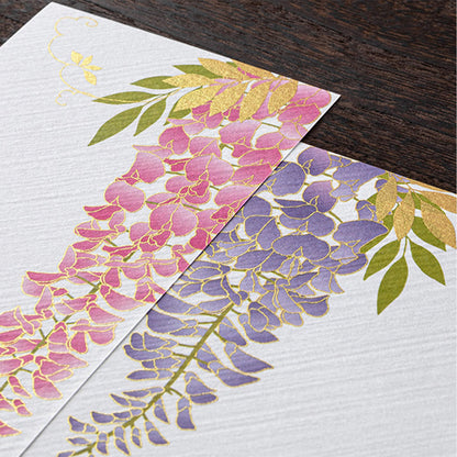 Midori Kami Series Ippitsusen - Wisteria S2 | Silkscreen Print - Ippitsusen