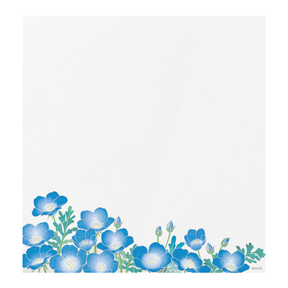 Midori Kami Series Letter Pad - Nemophila | Silkscreen Print - Letter Writing Pads
