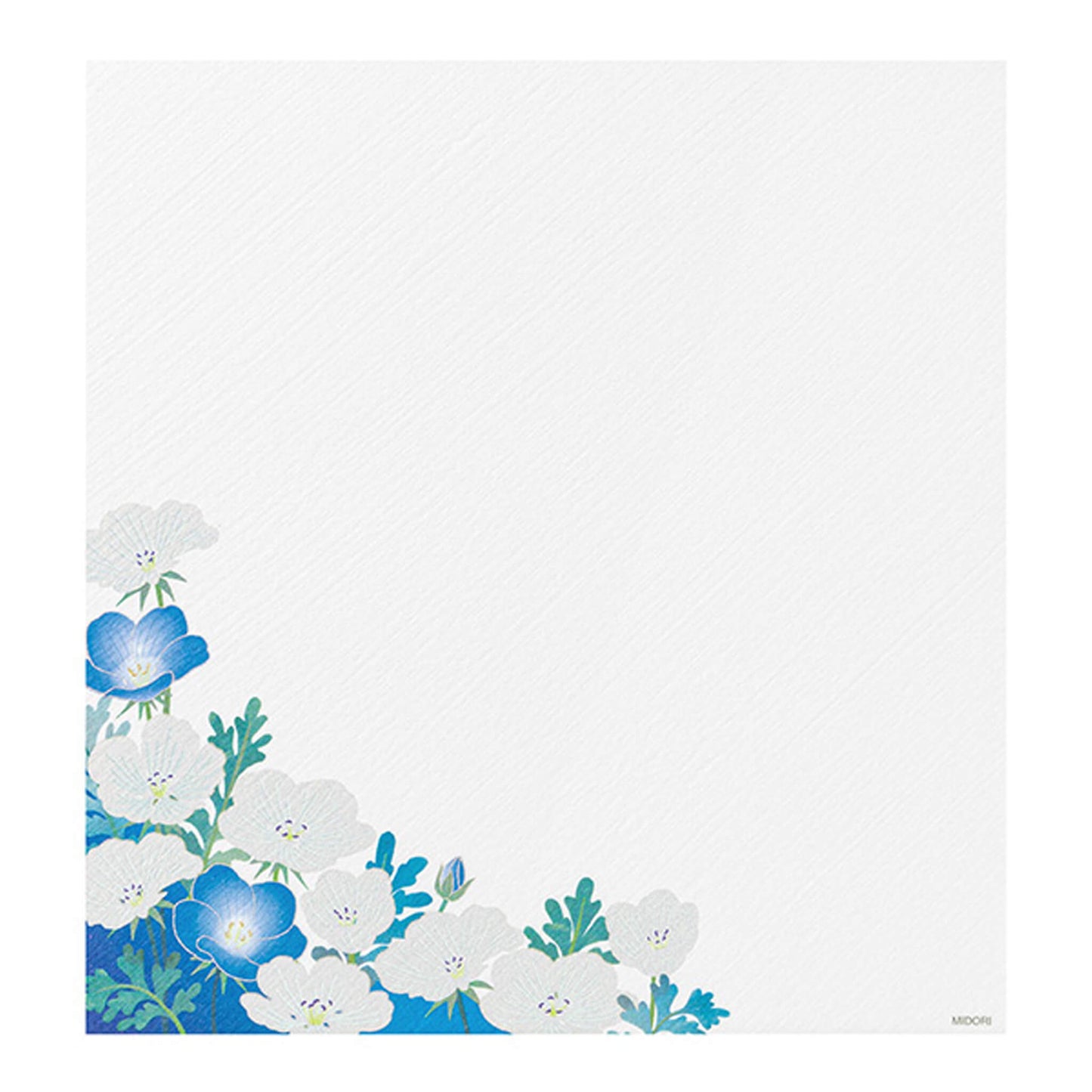 Midori Kami Series Letter Pad - Nemophila | Silkscreen Print - Letter Writing Pads