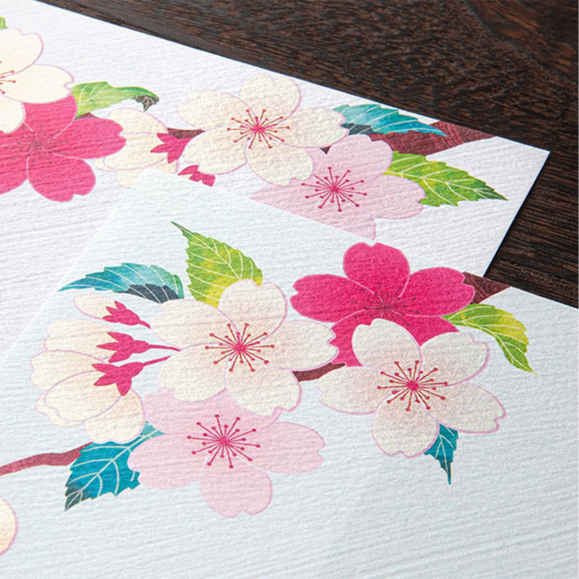 Midori Kami Series Letter Pad - Sakura | Silkscreen Print - Letter Writing Pads