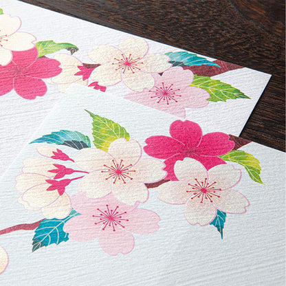Midori Kami Series Letter Pad - Sakura | Silkscreen Print - Letter Writing Pads