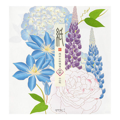 Midori Kami Series Letter Pad - Summer Flowers S5 | 4 Designs - Letter Writing Pads