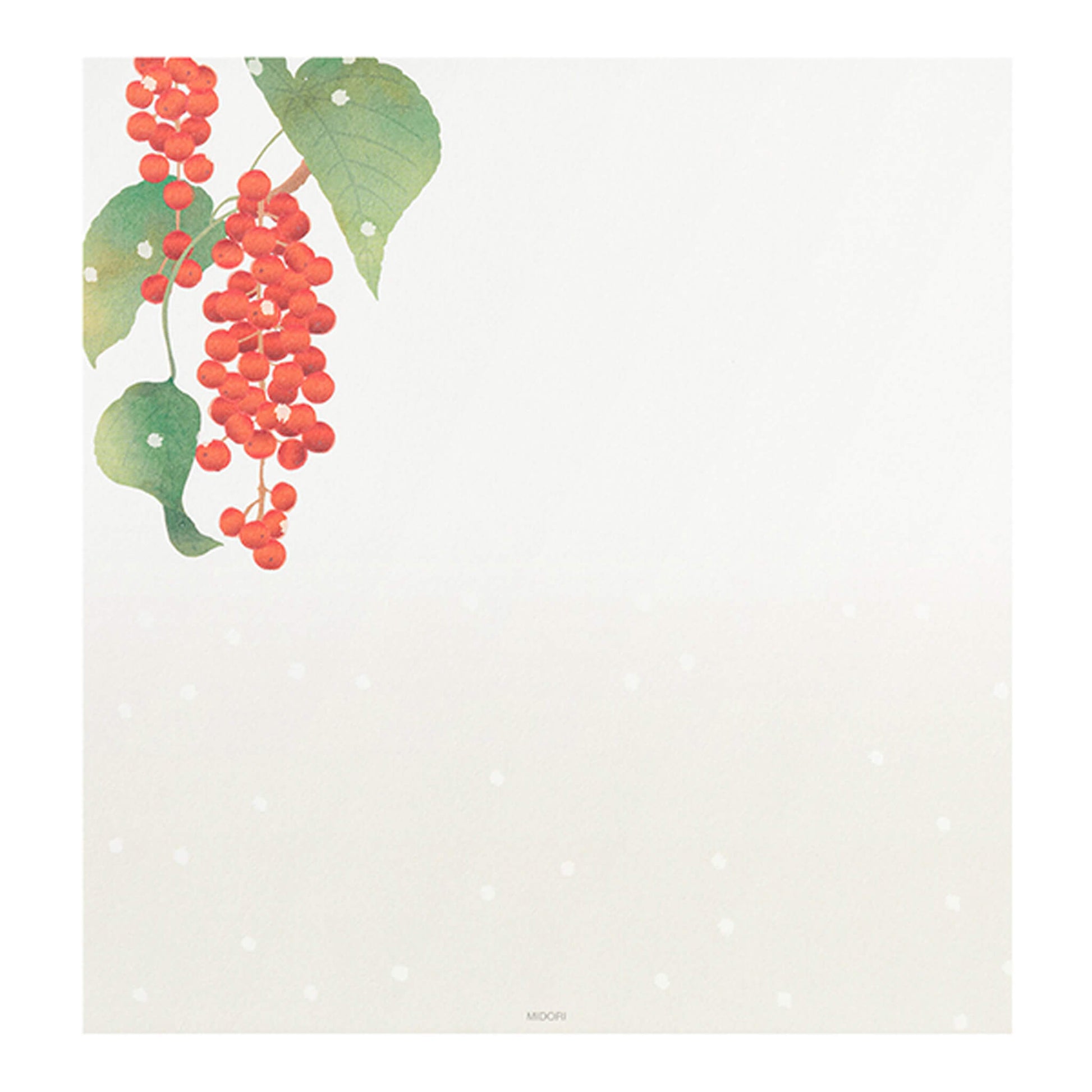 Midori Kami Series Letter Pad - Winter Fruit - Letter Writing Pads