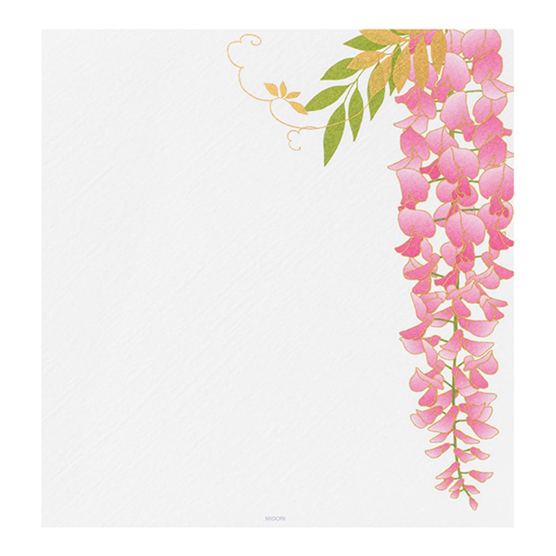 Midori Kami Series Letter Pad - Wisteria S2 | Silkscreen Print - Letter Writing Pads