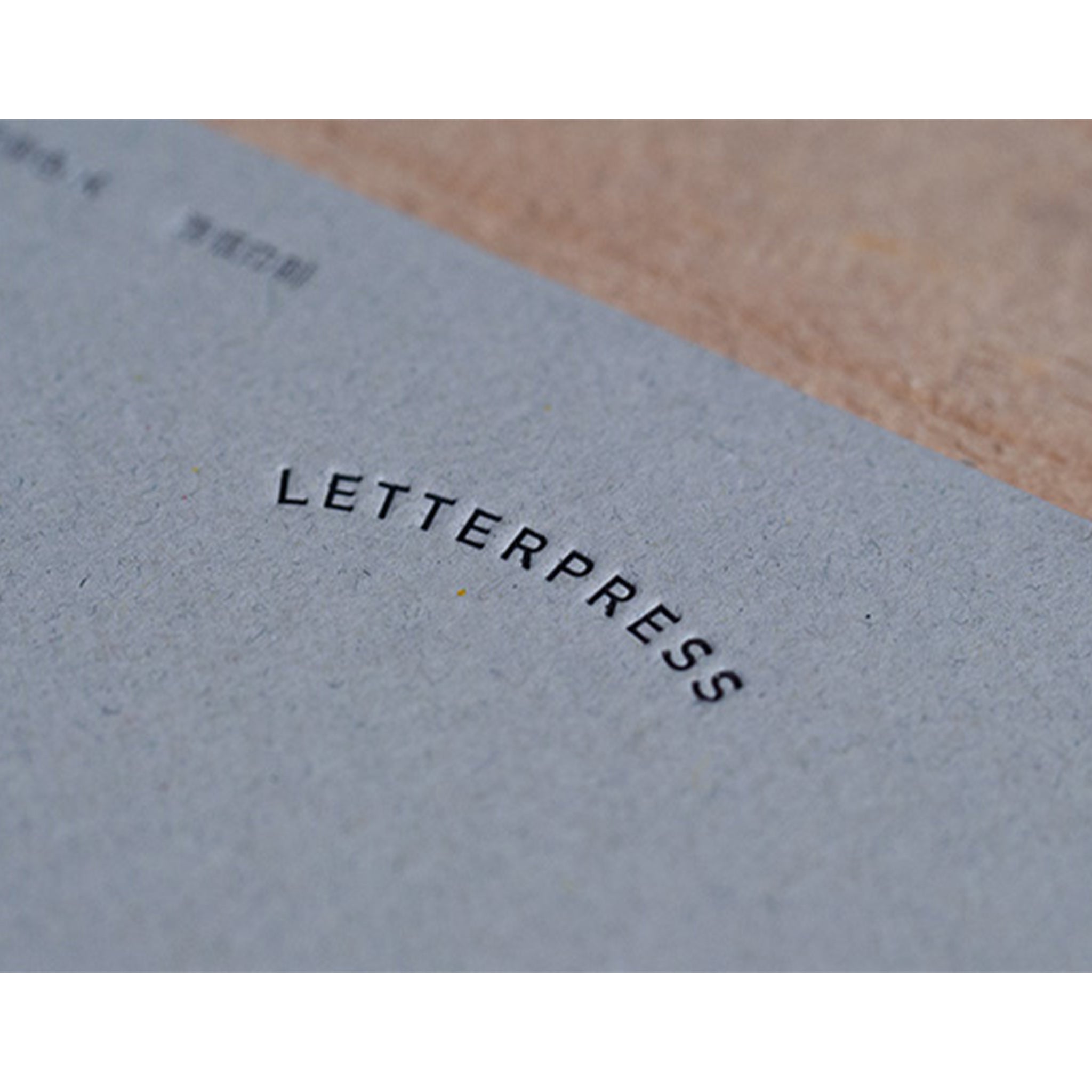 Midori Letterpress Die Cut Letter Set - Lemon - Mini Letter