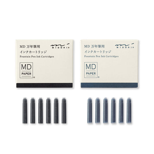Midori MD Fountain Pen Ink Cartridge - Black - Ink Cartridge