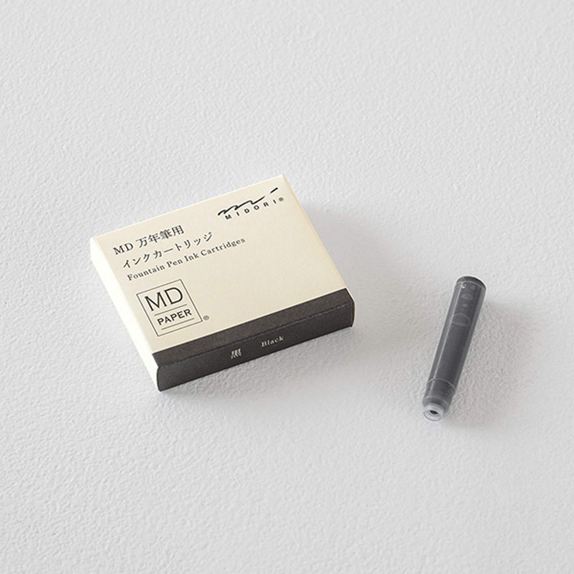 Midori MD Fountain Pen Ink Cartridge - Black - Ink Cartridge