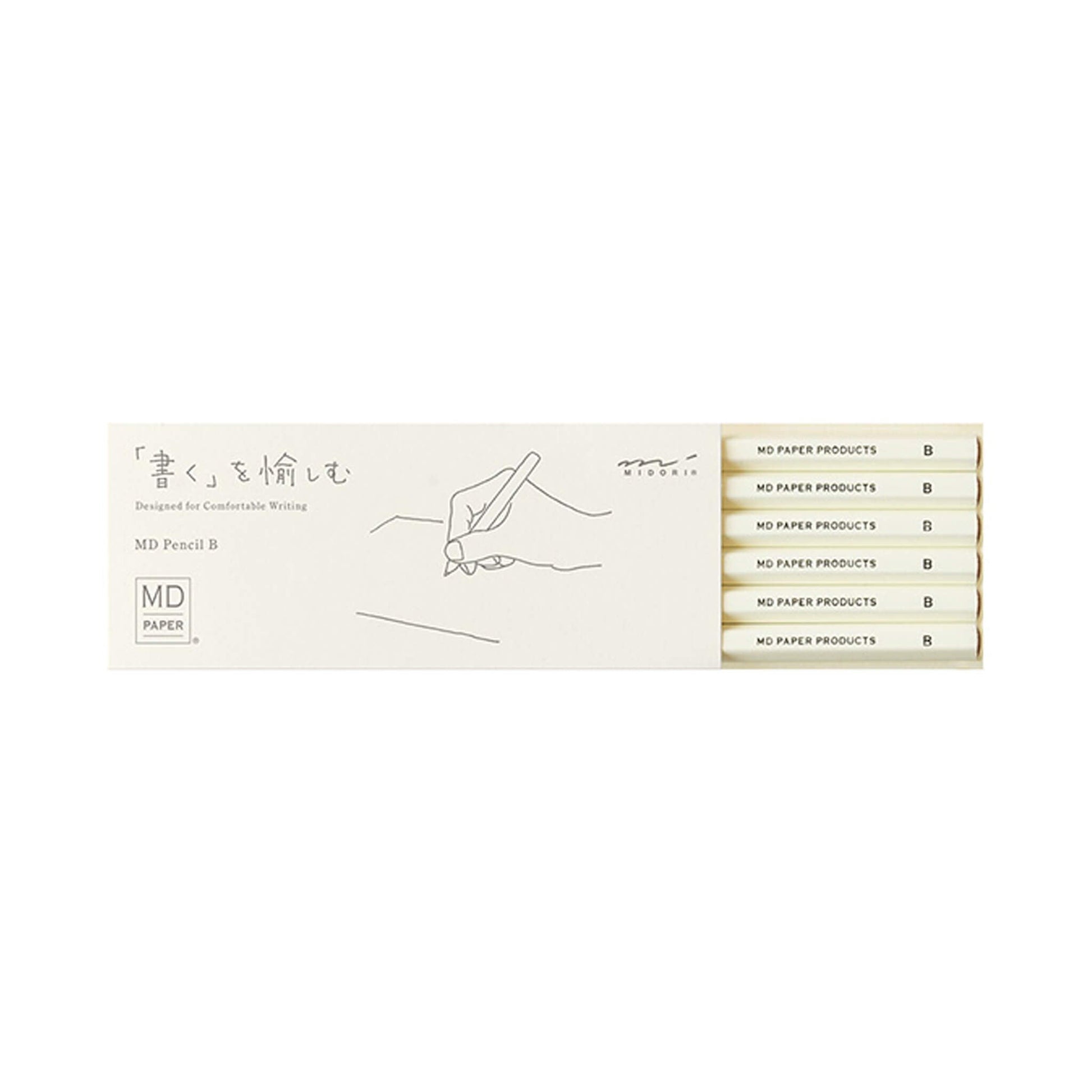 Midori MD Pencil 6 - pc Set B - Wooden Pencils