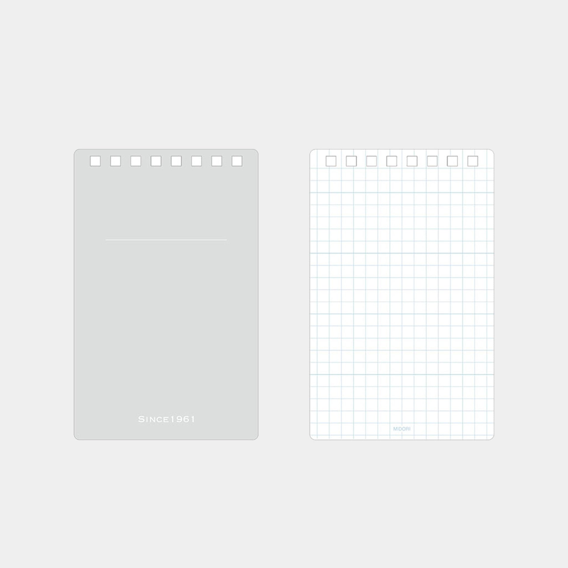 Midori Memo Diamond Blue - M Size Grid - Notepads