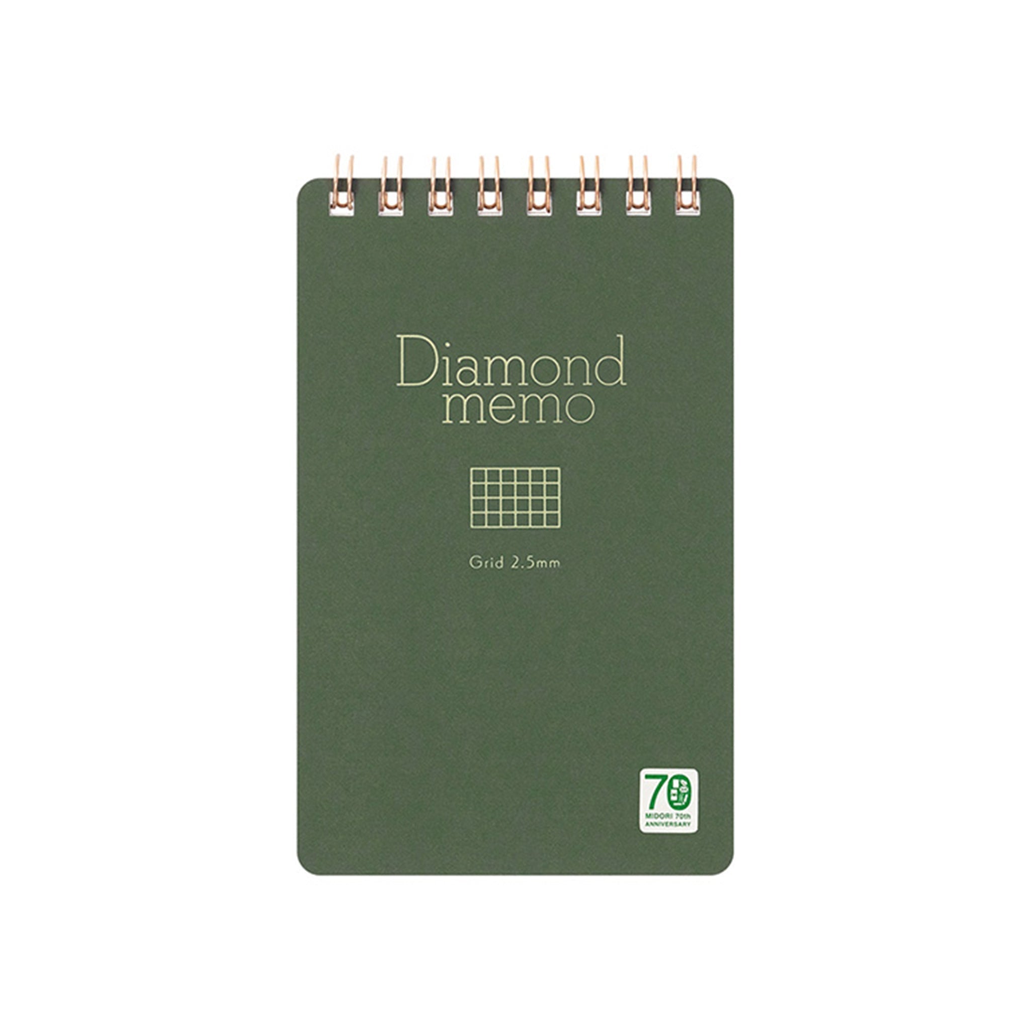 Midori Memo Diamond Green - M Size 2.5mm Grid (Limited) - Notepads -  Notebooks & Notepads – Paper Whisper