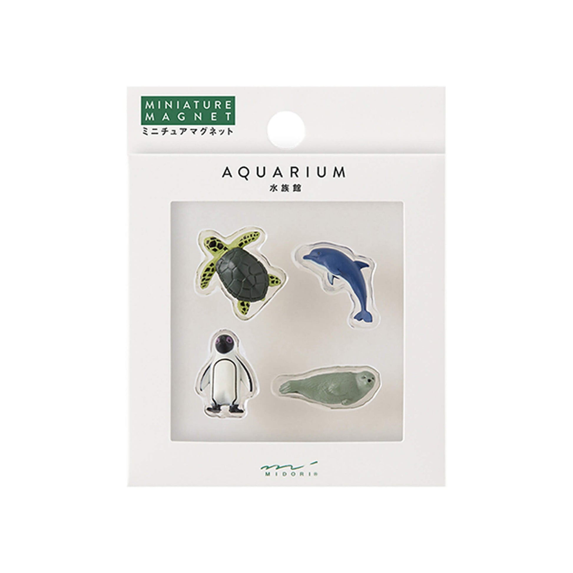 Midori Miniature Magnets 4 - pc Set Aquarium B - Magnets