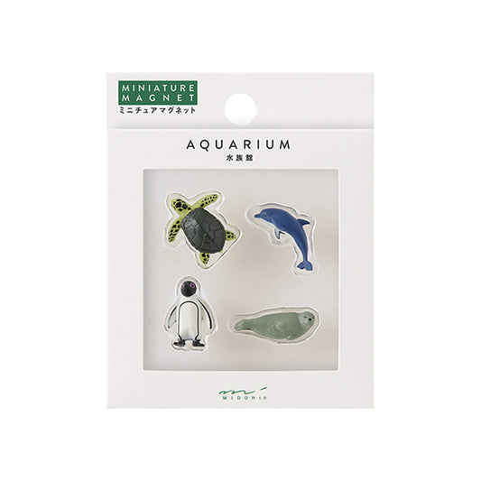 Midori Miniature Magnets 4 - pc Set Aquarium B - Magnets