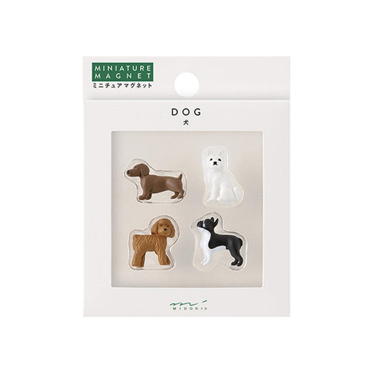 Midori Miniature Magnets 4 - pc Set Dog B - Magnets