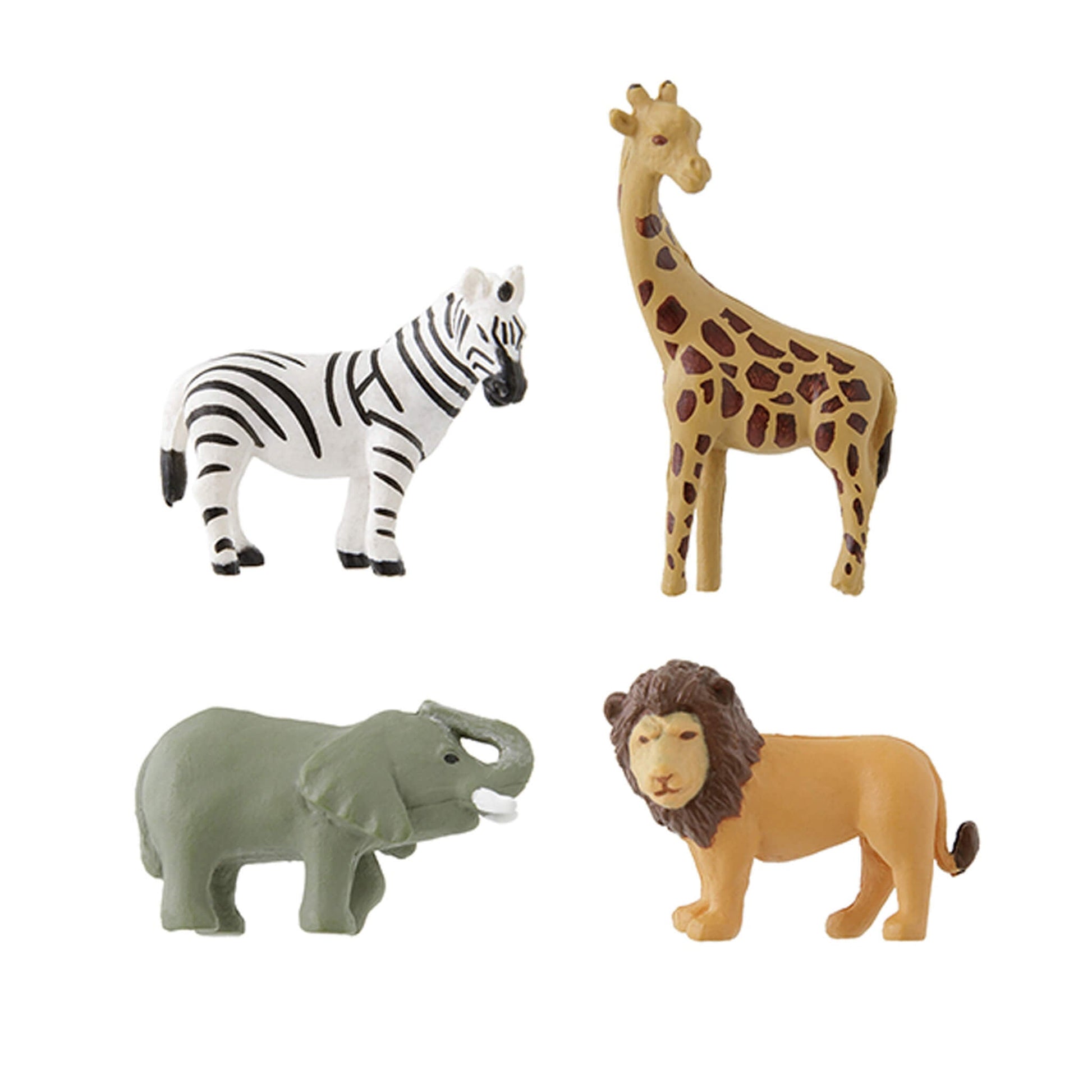 Midori Miniature Magnets 4 - pc Set Safari B - Magnets