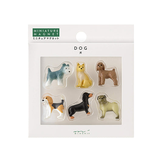 Midori Miniature Magnets 6 - pc Set Dog C - Magnets