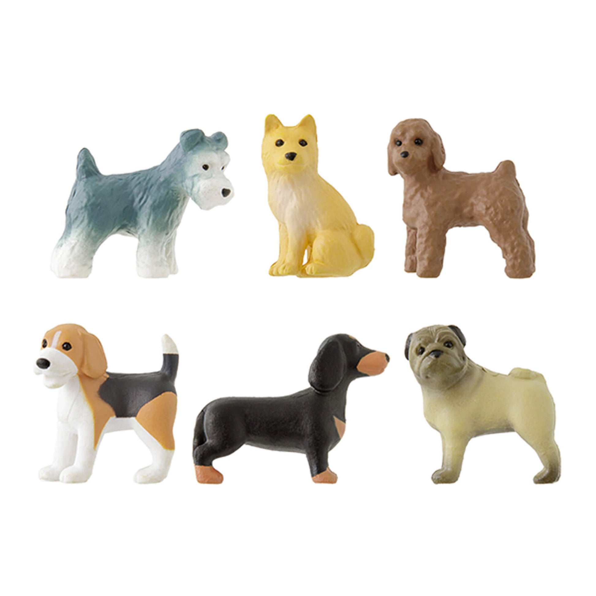 Midori Miniature Magnets 6 - pc Set Dog C - Magnets