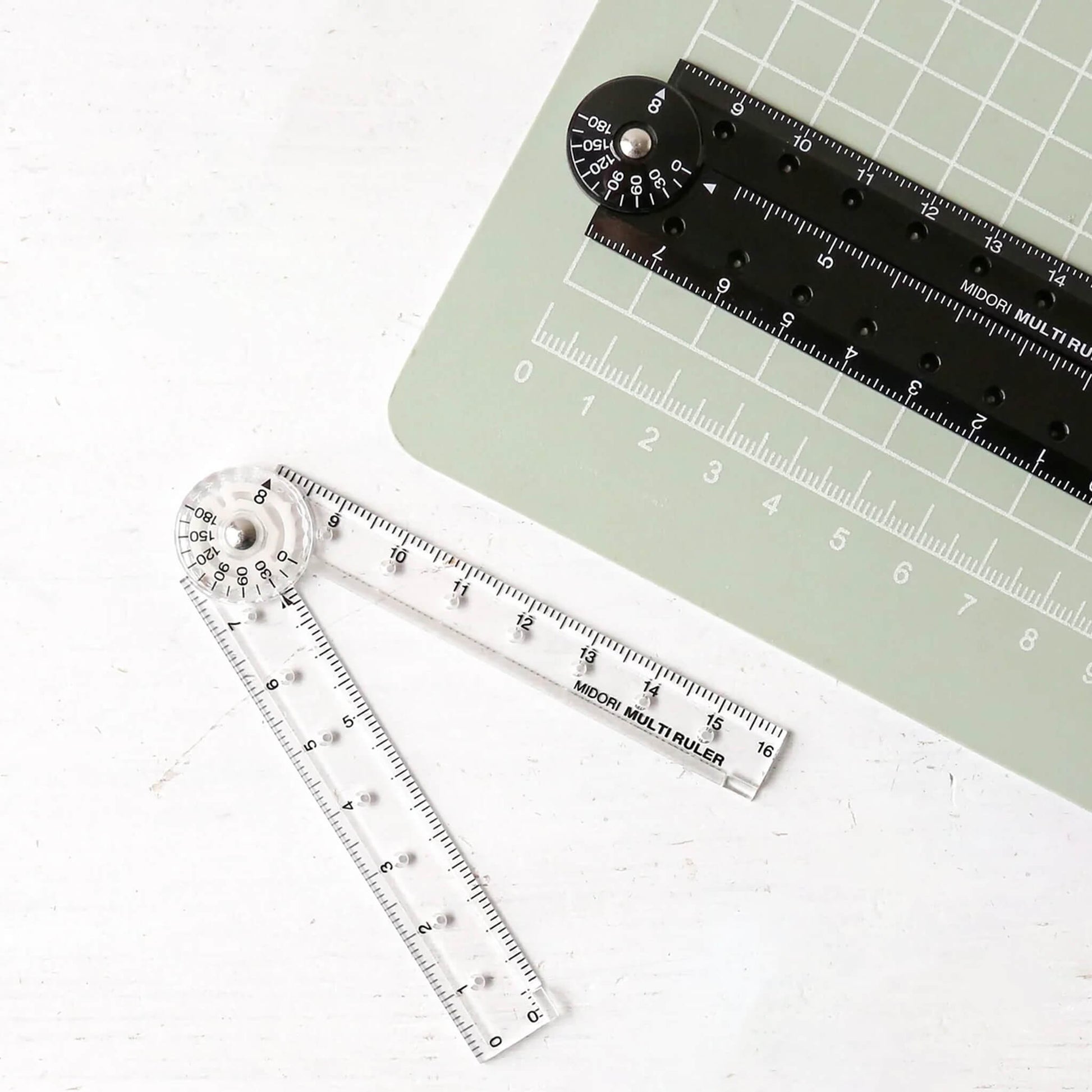 Midori Multi Ruler 16cm - Black - Rulers