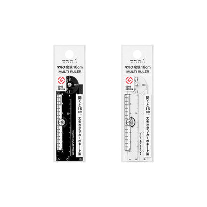 Midori Multi Ruler 16cm - Black - Rulers