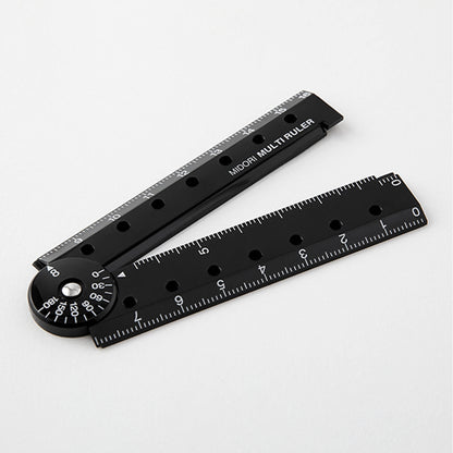 Midori Multi Ruler 16cm - Black - Rulers