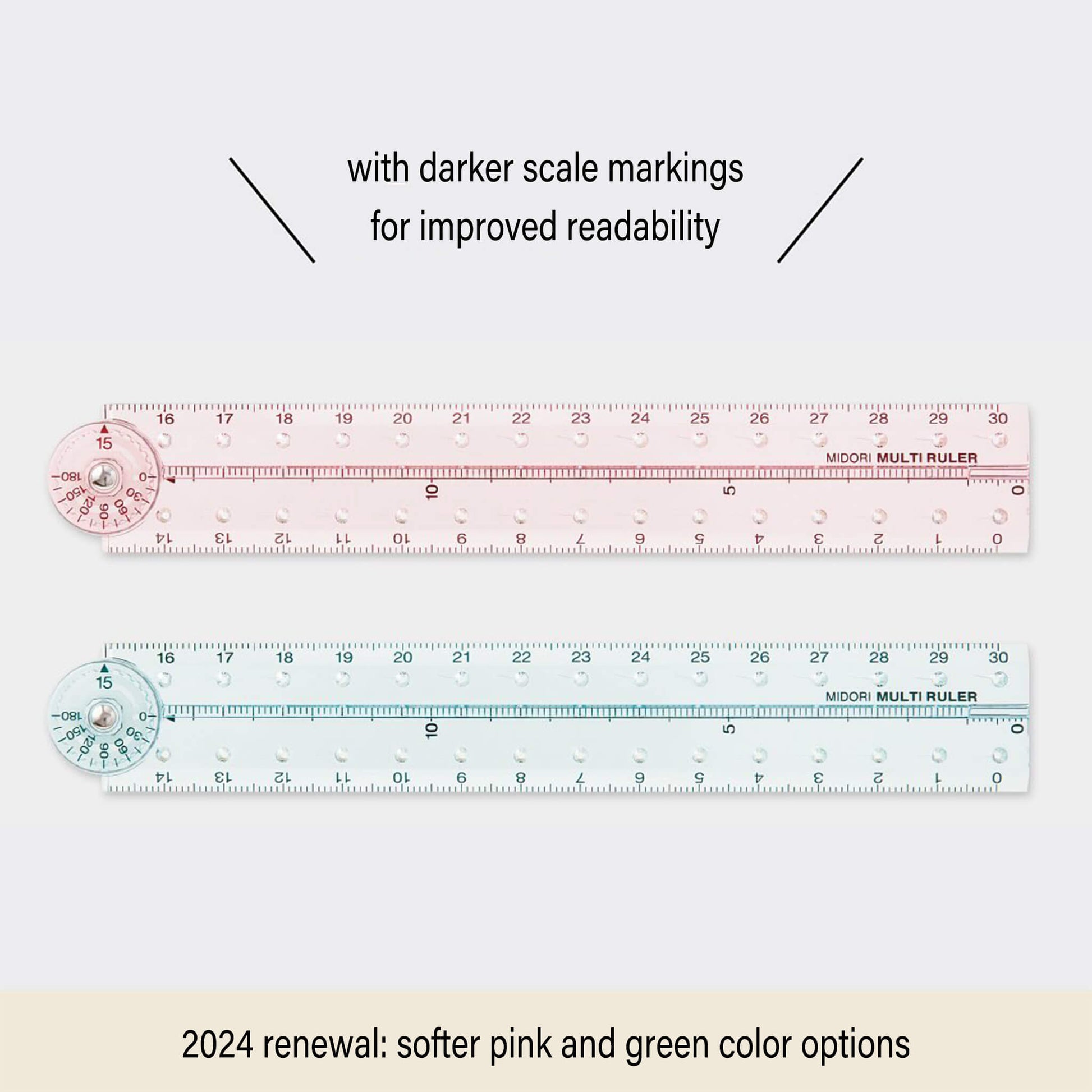 Midori Multi Ruler (2024 Renewal) - Black - Rulers