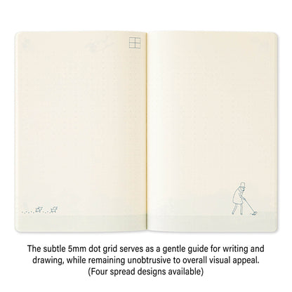 Midori Notebook Ojisan 30th Anniversary B6 Dotted Grid - Notebooks