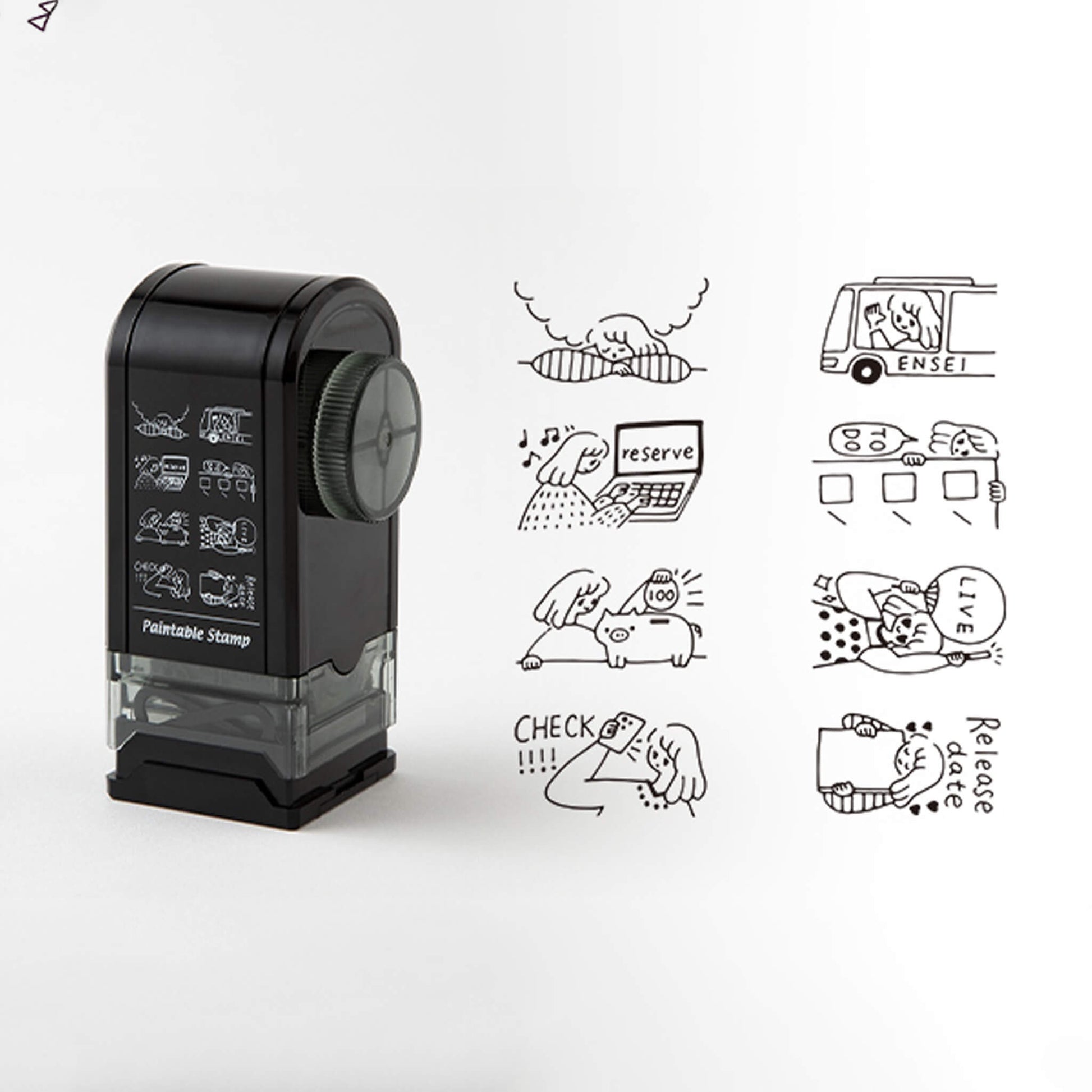 Midori Paintable Rotating Stamp Dial - Favorite - Rotary Stamps