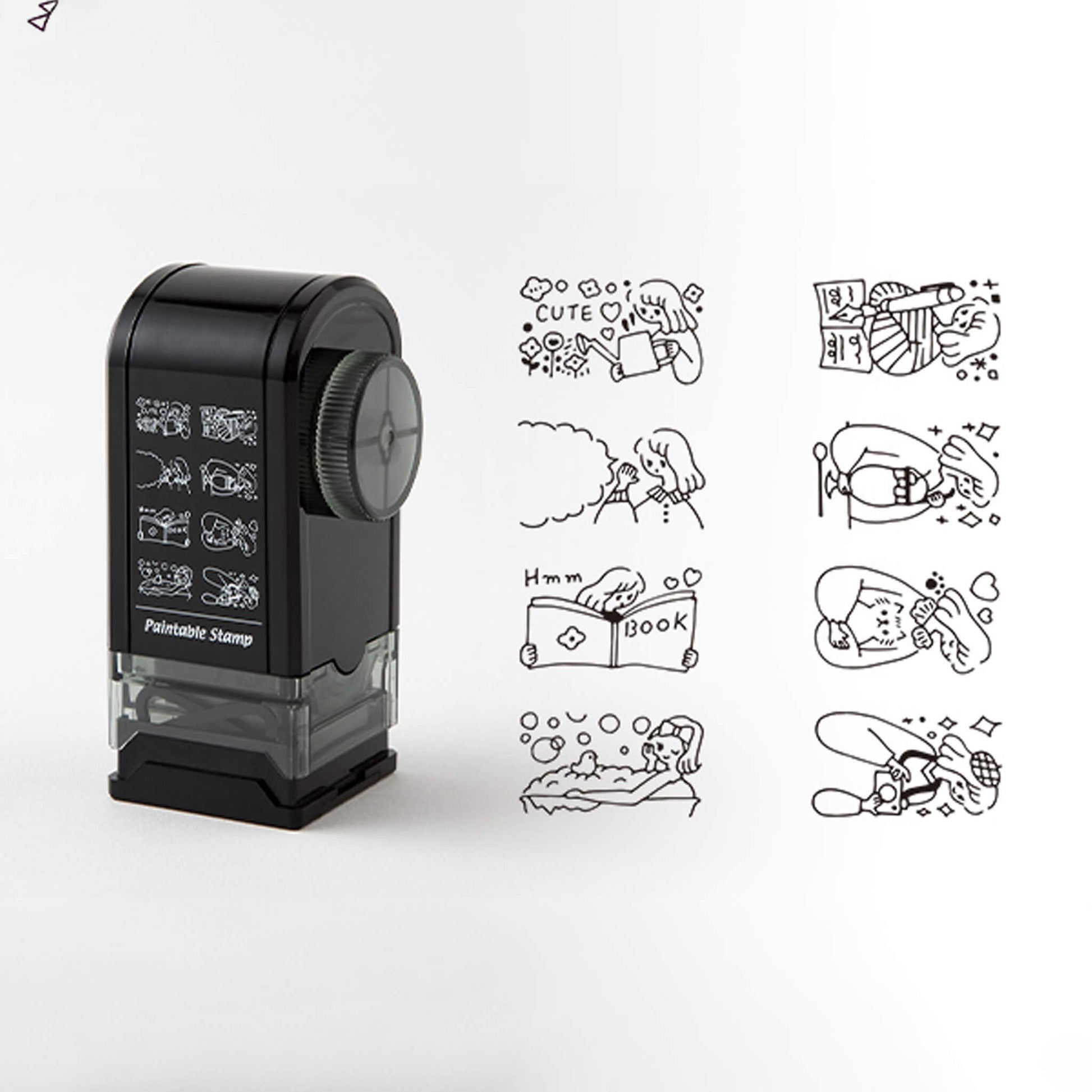 Midori Paintable Rotating Stamp Dial - Lifestyle - Rotary Stamps