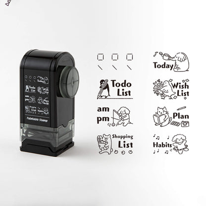 Midori Paintable Rotating Stamp Dial - List - Rotary Stamps
