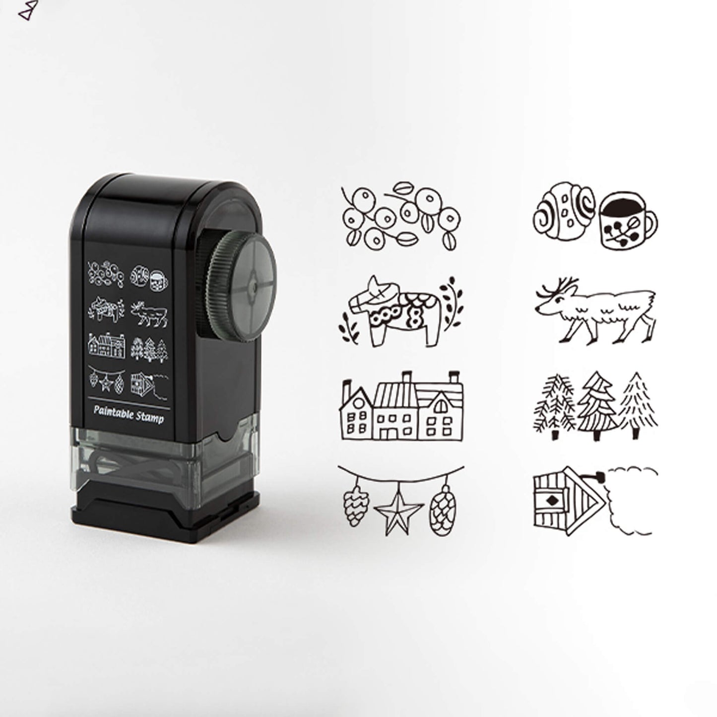 Midori Paintable Rotating Stamp Dial - Nordic - Rotary Stamps