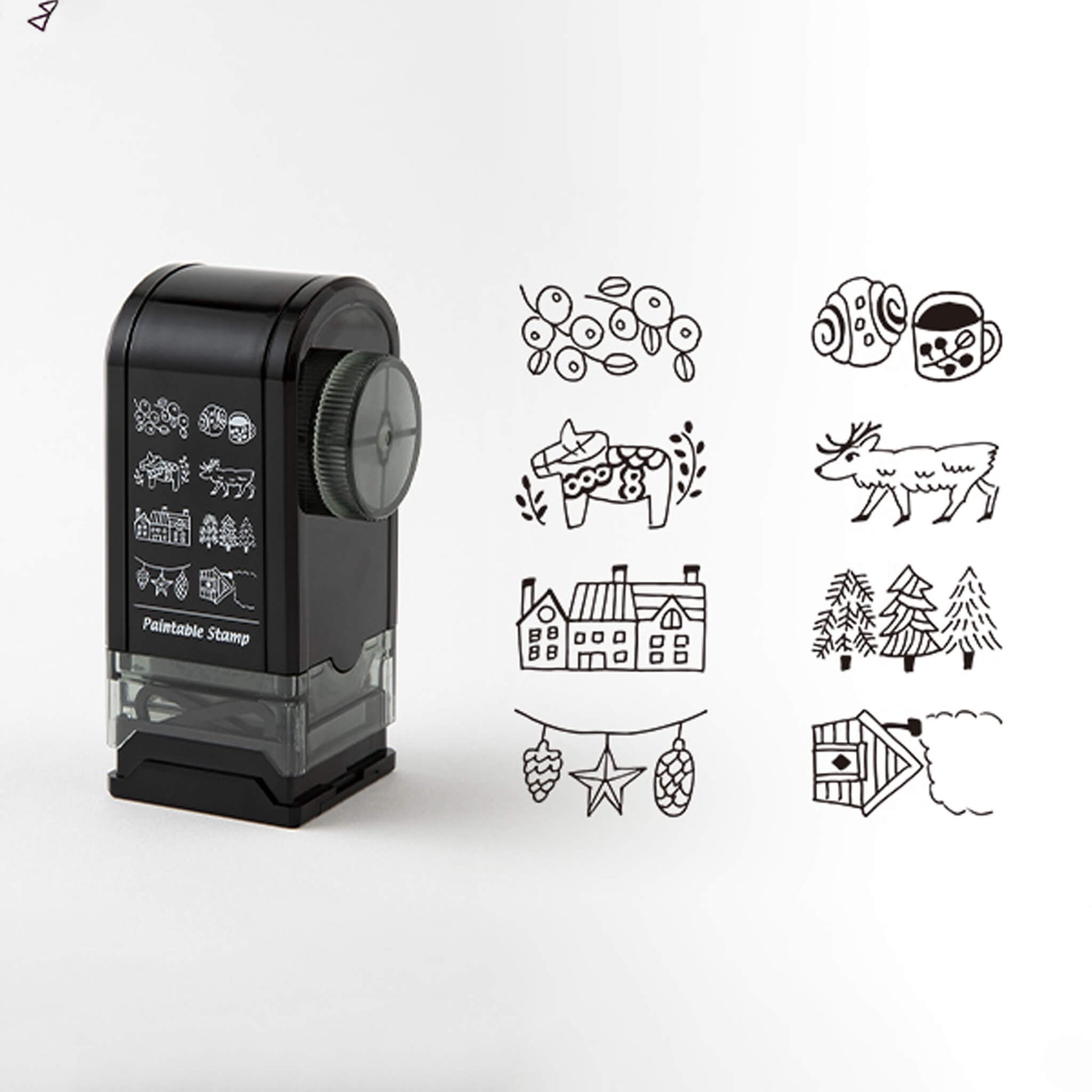 Midori Paintable Rotating Stamp Dial - Nordic - Rotary Stamps