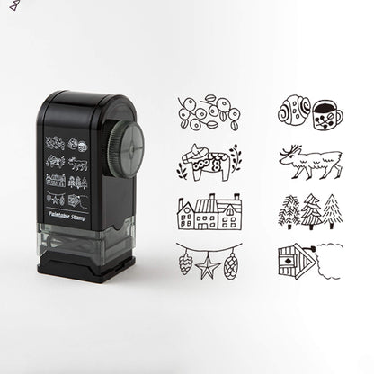 Midori Paintable Rotating Stamp Dial - Nordic - Rotary Stamps