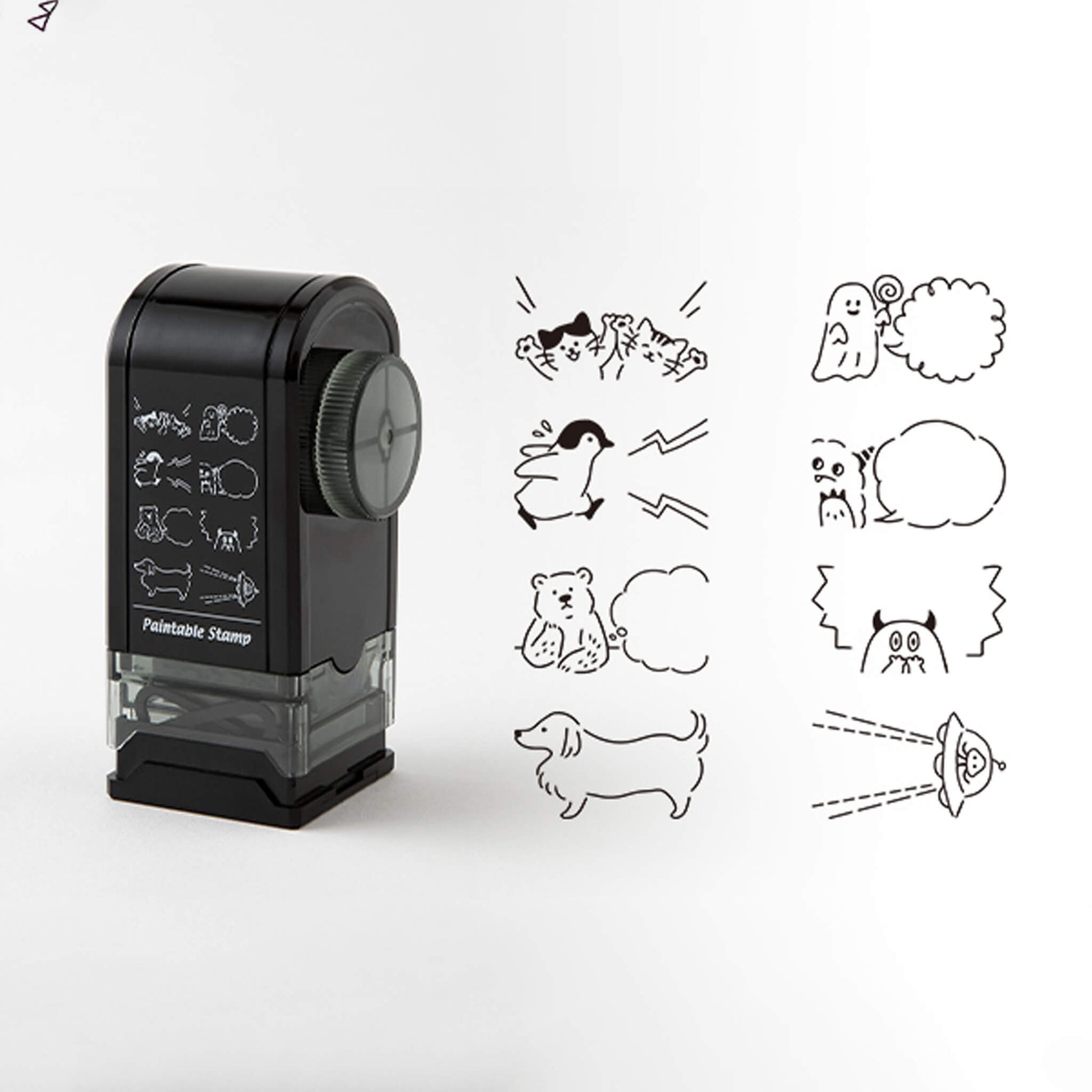 Midori Paintable Rotating Stamp Dial - Speech Bubble - Rotary Stamps