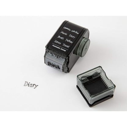 Midori Paintable Rotating Stamp Dial - Title - Rotary Stamps