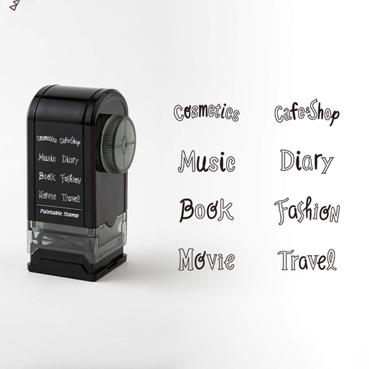 Midori Paintable Rotating Stamp Dial - Title - Rotary Stamps