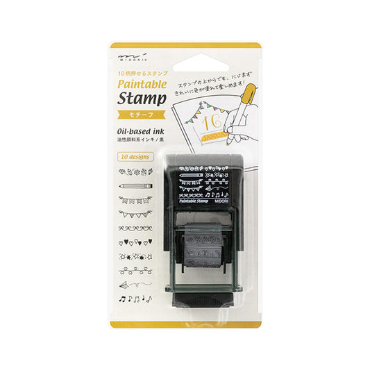 Midori Paintable Rotating Stamp - Motif - Rotary Stamps